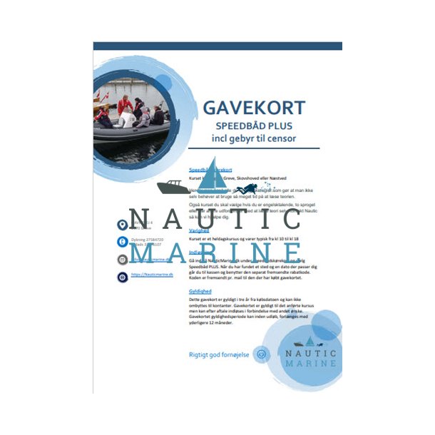 Gavekort Speedbd plus - incl. gebyr til Sensor 