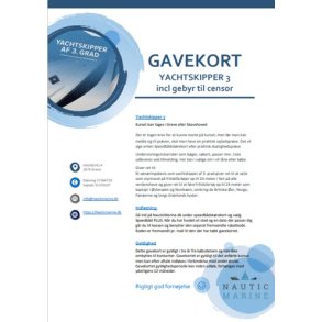 Gavekort Yachtskipper 3